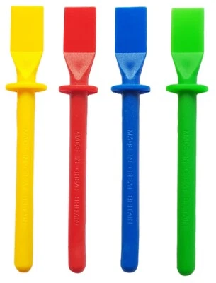 4x GLUE SPREADER 11cm Plastic Art Craft Flexible SPATULAR - Image 1 of 4