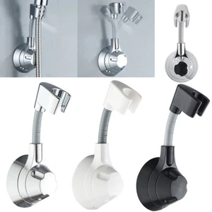 Shower Head Handset Holder Bathroom Suction Wall Mount Adjustable Bracket - Picture 1 of 12