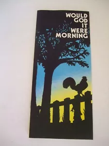 Would God It Were Morning by Gordon Ceperley. Friends of Israel Gospel Ministry - Imagen 1 de 4