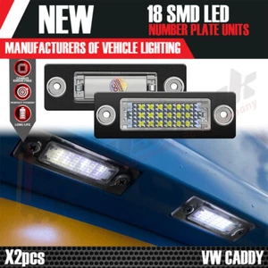 2x 18 SMD VW CADDY LED NUMBER PLATE UNITS 100% CANBUS ERROR FREE BRIGHT WHITE - Picture 1 of 9