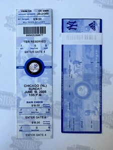 (2) 2005 Chicago Cubs at New York Yankees Ticket 6/19/05 - Picture 1 of 1
