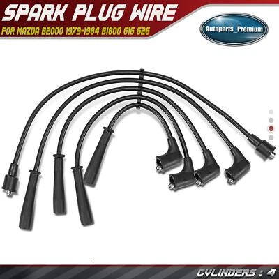 5x Spark Plug Wire Sets for Mazda B2000 1979-1984 B1800 616 626 2.0L 1.8L 1.6L - Image 1 of 4