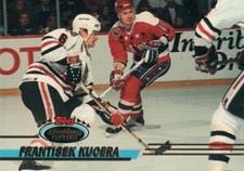 #442 Frantisek Kucera Chicago Blackhawks 1992-93 Topps Stadium Club Hockey Card 