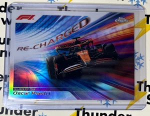🏁 2024 Topps Chrome F1 Oscar Piastri #RECH-8 Re-Charged 🏁🏁🏁🏁🏁🏁🏁🏁🏁🏁 - Picture 1 of 2