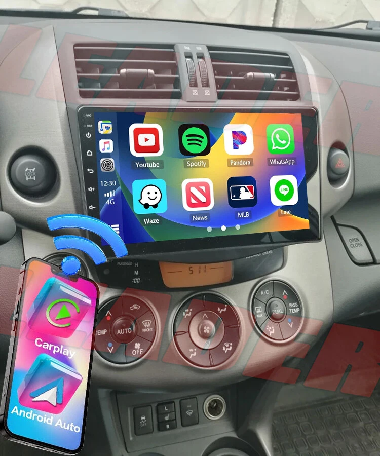 For Toyota RAV4 2006-2012 Android 13 Carplay Car Stereo Radio GPS WIFI Head Unit - image 1 of 4