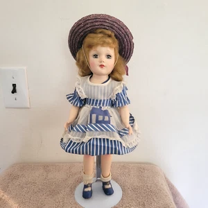 Vintage 14" Hard Plastic Doll Made in U.S.A (Nannette?) 1950s All Original - Picture 1 of 15