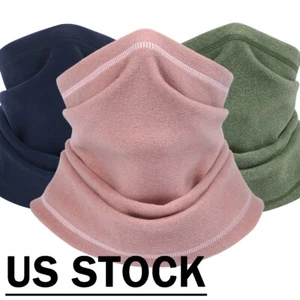 Winter Thermal Fleece Balaclava Neck Warm Windproof Skiing Neck Scarf Face Mask - Picture 1 of 22