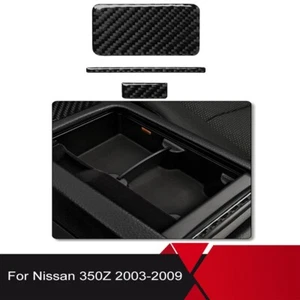 Central System Panel Trim Interior Carbon Fiber Sticker For Nissan 350Z 2003-09 - Picture 1 of 11