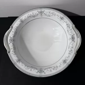 Noritake Colburn ovale Gemüseschüssel Griff Porzellan China blau Rosen 10 1/2 Zoll - Bild 1 von 10
