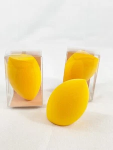 Super Soft Latex Free Yellow Makeup Blender Sponge In Teardrop Shape New In box - Picture 1 of 12