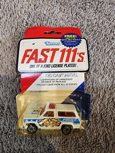 1981 Kenner Fast 111’s White Police Cruiser Bruiser Car Diecast 1/64 - Picture 1 of 1