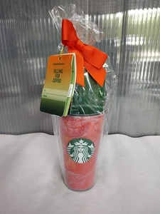  Starbucks 2021 Cold Cup Tumbler Holiday Fall Falling Coffee Geschenk 40 ML 16 ozs.  - Bild 1 von 11