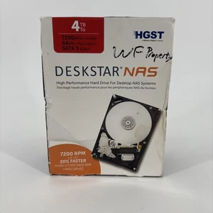 HITACHI 3.5inch DESKSTAR NAS 3TB 7200RPM 64MB CACHE SATA3 6GB/s SEALED!  - Picture 1 of 7