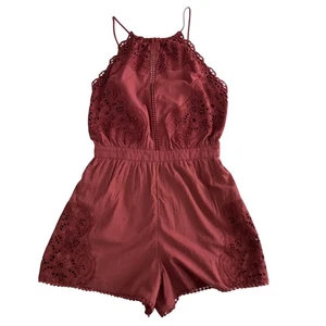 Mameluco halter con ojales American Eagle para mujer boho indie costa occidental talla XS - Imagen 1 de 8