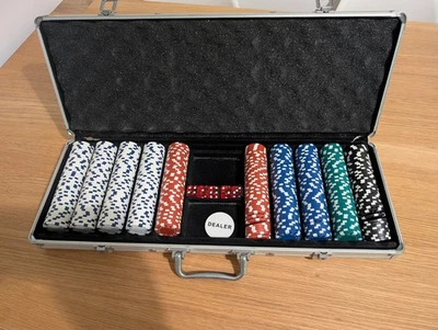 500 Chip Poker Set With Aluminium Case - Image 1 of 4