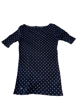 LAUREN Ralph Lauren Women's Top, Polka-Dot Shirt, Casual Cotton Stretch Blouse Foto 1 de 4