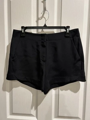 Pantalones Cortos Theory Para Mujer Negros Seda Talla 8 Bolsillos Laterales Estilo Clásico Nuevo con Etiquetas Foto 1 de 4