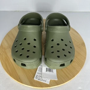 Ciabatta Crocs Cr.10001 Sintetica Verde Militare US M5/W7 - Nuova - Foto 1 di 9