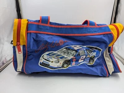 Nascar 50th Anniversary Autograph Rusty Wallace #2 Gym Bag Miller lite 1948-1998 - Image 1 of 4