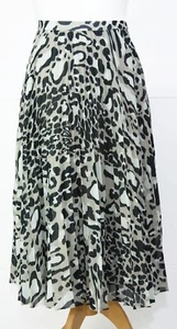 Animal Print Chiffon Skirt Size 8 UK Summer Casual Occasion Jaeger VGC #S3 - Picture 1 of 12