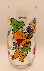 Vintage Disney Winnie the Pooh What's Cooking Pooh? Drinking Glass Tumbler - Picture 1 of 9