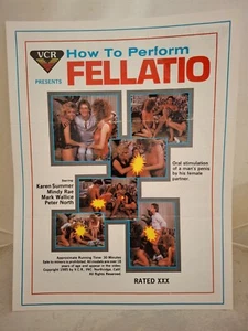 "HOW TO PERFORM FELATIO" *KAREN SUMMER & MINDY RAE* PHOTO AD SLICK 8.5" x 11" - Picture 1 of 4
