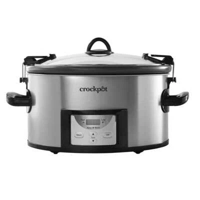 Crock-Pot, 7-Quart Easy Clean Slow Cooker | Locking Lid Portable Digital  - Image 1 of 4