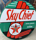 Vintage Style Texaco Sky Chief Gasoline Metal Heavy Quality Sign
