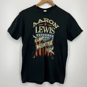 Aaron Lewis Am I The Only One T-Shirt Women's Size L Black US Blanks - Picture 1 of 9