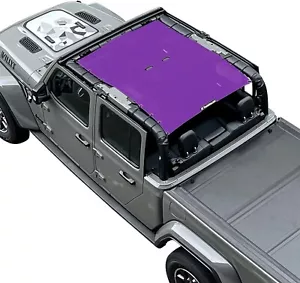 Shadeidea Sunshade Jeep Gladiator Top Shade Mesh Screen Roof Cover (2018-2023) - Picture 1 of 7