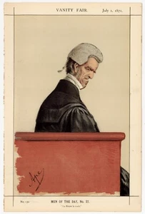 Original Vanity Fair print of Sir John George Shaw-Lefevre KCB V676 - Picture 1 of 2
