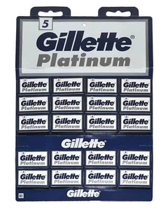 Gilette Platinum Double Edge Razor Shaving Blades for Safety Razor - Picture 1 of 2