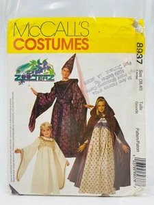 McCall's 8937 Misses Medieval Renaissance Dress Cape Costume Sew Pattern L 38-40 - Picture 1 of 2