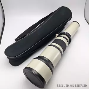 Opteka LR 1300 HD T-Mount Telephoto Zoom Lens 650-1300mm 1:8-16 /w Neoprene Bag - Picture 1 of 17