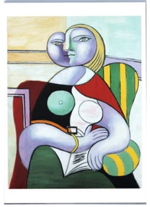 Postal de obra de arte de La Lecture, Pablo Picasso (1990) - Imagen 1 de 2
