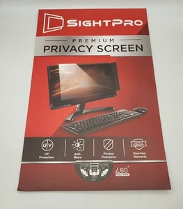 SightPro 25 Inch Computer Privacy Screen Filter for 16:9 Widescreen Monitor NEW - Picture 1 of 10
