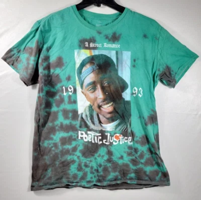 Camiseta Poetic Justice Tupac Adulto Mediana 1993 A Street Romance Tie Dye Foto 1 de 4