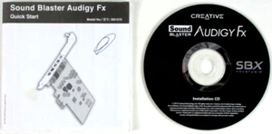 Creative SOUND BLASTER AUDIGY FX Installation CD!! - Picture 1 of 2