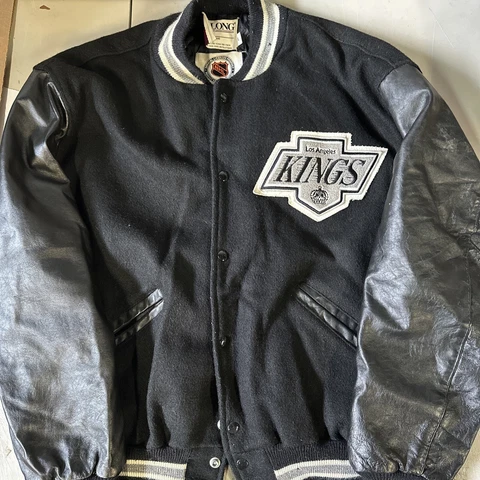 Vintage Los Angeles Kings Nhl Wayne Gretzky Wool Varsity Jacket Large Cover