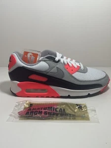 Nike Air Max 90 III Infrared Radian Black Gray Men’s Size 8 Sneakers CT1685 100 - Picture 1 of 8