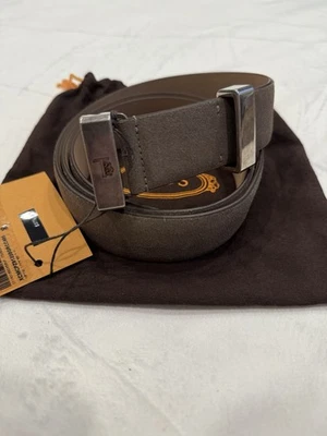 Tods металлический замок ремень T.35 серый кожаный ремень размер 95 - Изображение 1 из 4
