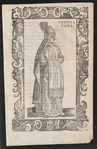 c1590 Frauentracht Tripolis Lybien Kostümkunde Holzschnitt Vecellio / Krieger - Imagen 1 de 1