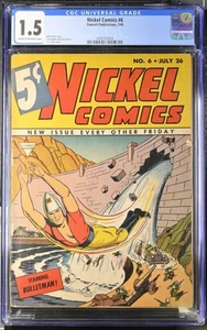 Nickel Comics #6 - Fawcett Publications 1940 CGC 1,5 - Imagen 1 de 2