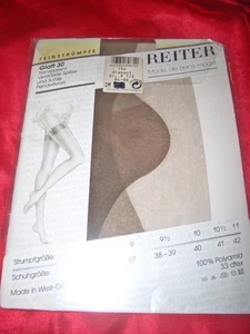 Reiter echte Vintage Nylons Nylonstrümpfe Gr. 9,5 DIAMANT 84-86 cm Perlons OVP - Bild 1 von 2