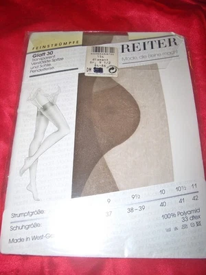 Reiter echte Vintage Nylons Nylonstrümpfe Gr. 9,5 DIAMANT 84-86 cm Perlons OVP - Bild 1 von 2