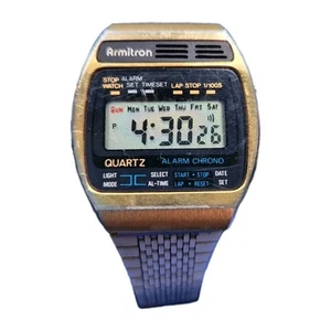 Armitron LCD Quartz VTG Wristwatch Alarm Chono 1980 fully functional. - Picture 1 of 7