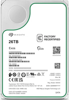 Seagate EXOS 26TB HDD 3.5 Zoll Server Festplatte SATA 24/7 7200rpm ST26000NM000C - Bild 1 von 4