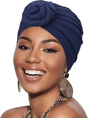 African Women Turban Caps Pre-Tied Twisted Turbans - Image 1 of 4