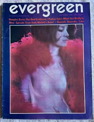 Evergreen Review magazine Sept. 1968 Andy Warhol, sex, counterculture vintage - Image 1 of 4