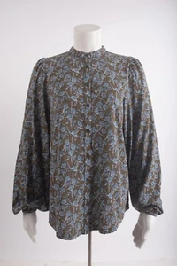 Boden Womens Printed Shirt UK 8 US 4 Multi-Color Floral Long Sleeve T1044 NWT - Picture 1 of 6
